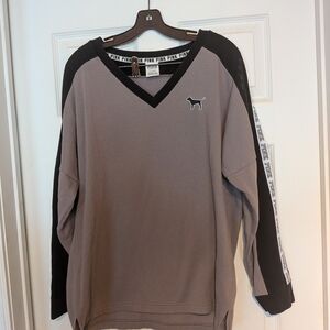 Victoria's Secret Pink and Black Sweatshirt